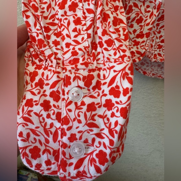 BODEN Annora button up floral top blouse size US 8 - Picture 4 of 5